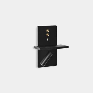 ELAMP Reading Light Black + Gold 12.3w