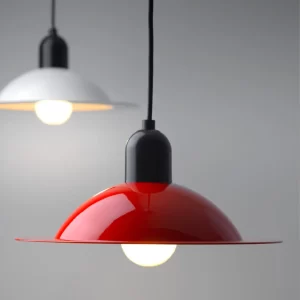 LAMPIATTA Large Red E27 7w