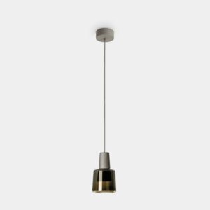 KHOI Pendant Smoked Glass 22.7w
