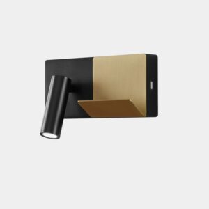 ELAMP Mini Reading Black + Gold 3.2w