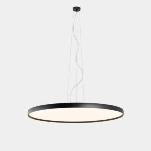 Luno Slim Pendant Extra Large 108.2W 3000K CRI 92 ON-OFF / DALI-2 / PUSH Black IP20 9863lm